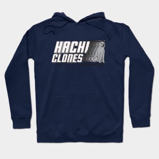 HachiClones - World's Most Loyal Dogs!  Clean Grey Design Hoodie